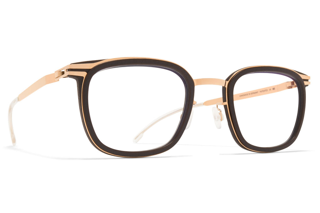 MYKITA MYLON - Cedar Eyeglasses MH8 - Ebony Brown/Champagne Gold