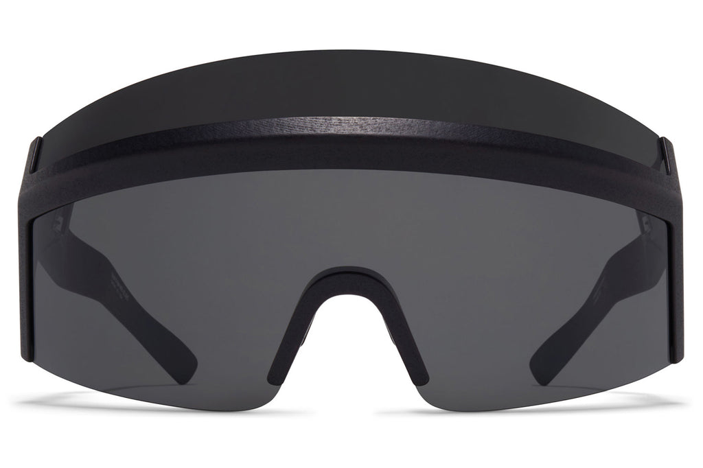 MYKITA & Bernhard Willhelm - Satori Sunglasses MD1 - Pitch Black with Dark Grey Solid Double Shield