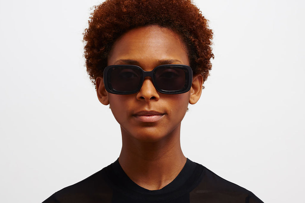 MYKITA - Studio 13.1 Sunglasses MA1 - Pitch Black/Black Havana with Cool Grey Solid Lenses
