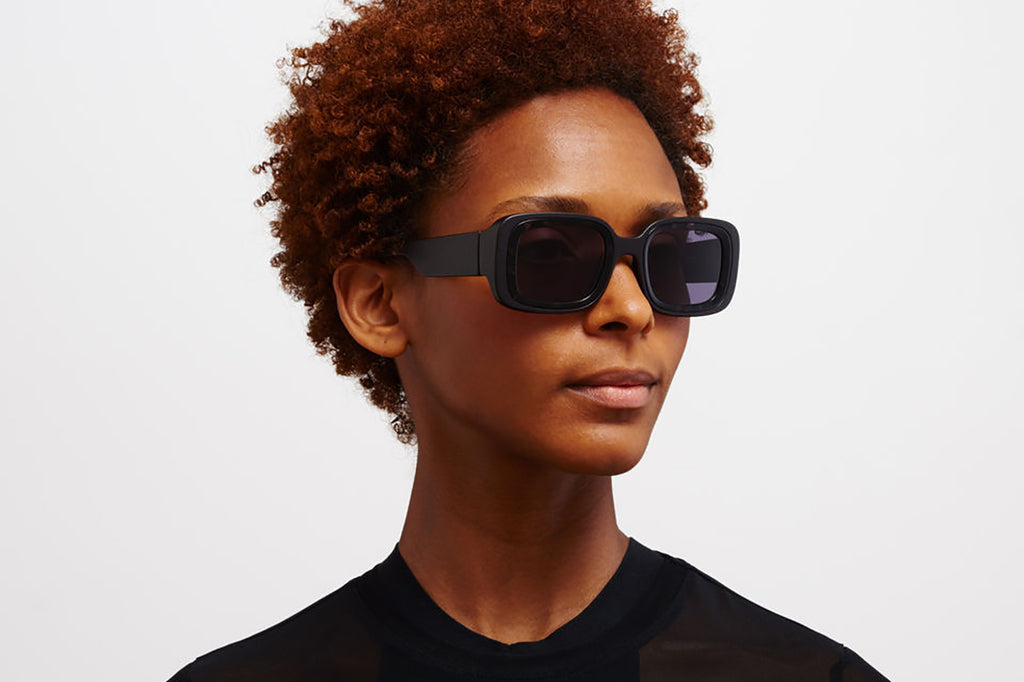 MYKITA - Studio 13.1 Sunglasses MA1 - Pitch Black/Black Havana with Cool Grey Solid Lenses