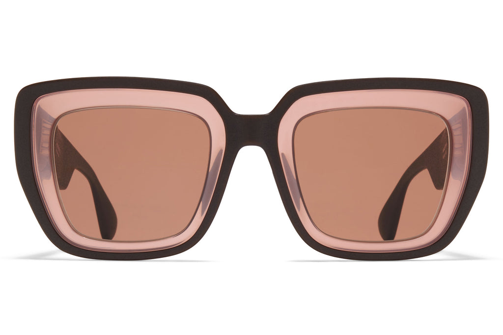 MYKITA - Studio 13.2 Sunglasses MA4 Ebony Brown/Pink Clay with Cruxite Brown Solid Lenses