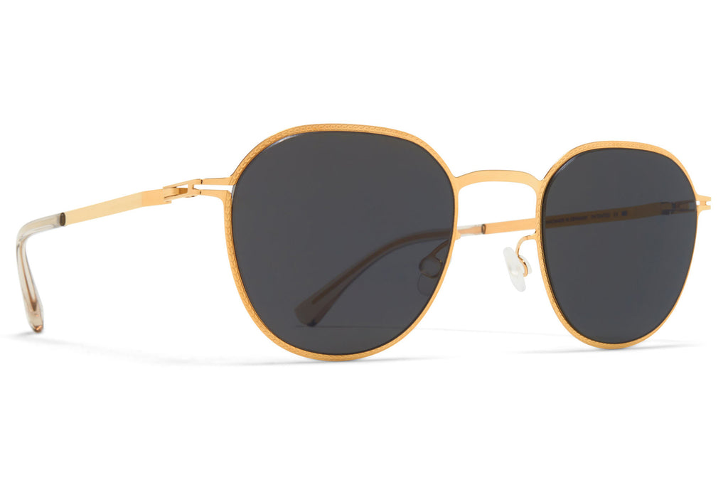 MYKITA - Talvi Sunglasses Glossy Gold with Dark Grey Solid Lenses