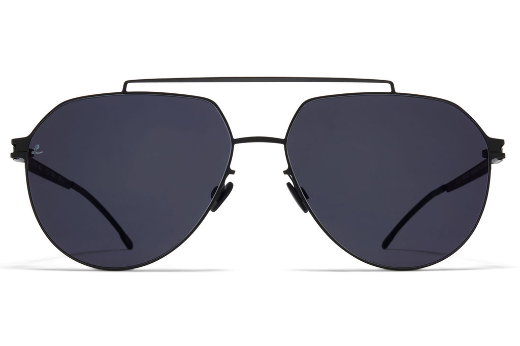 MYKITA | Leica - ML13 Sunglasses Black/White with Leica Black Solid Lenses