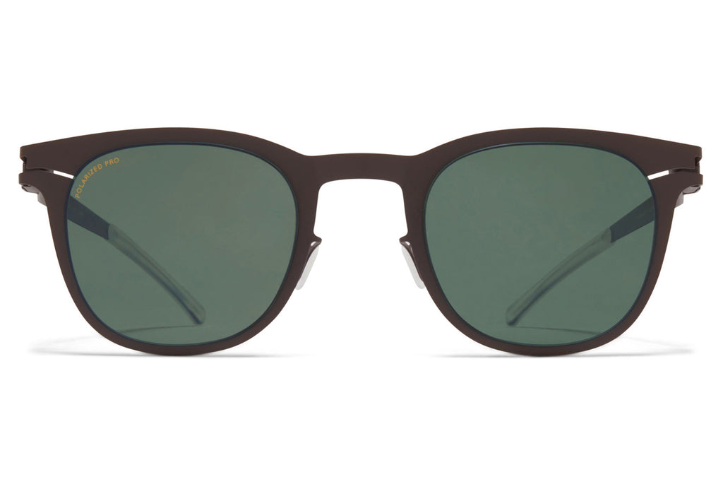 MYKITA - Callum Sunglasses Dark Brown with Polarized Pro Green 15 Lenses