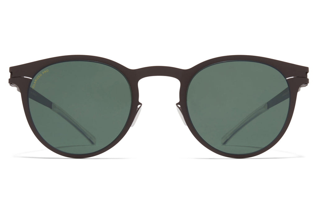 MYKITA - Riley Sunglasses Dark Brown with Polarized Pro Green 15 Lenses