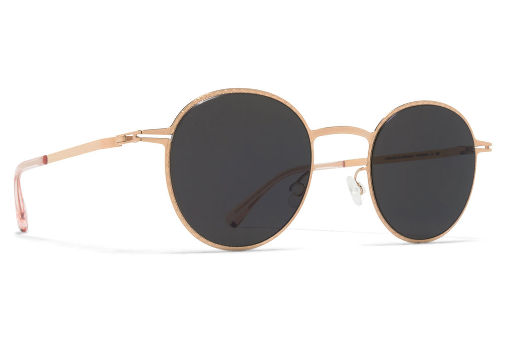 MYKITA - Nis Sunglasses Champagne Gold with Dark Grey Solid Lenses
