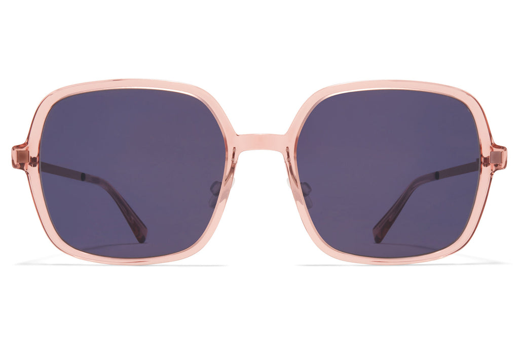 MYKITA - Saima Sunglasses Melrose/Purple Bronze with Cool Grey Solid Lenses with Nose Pads