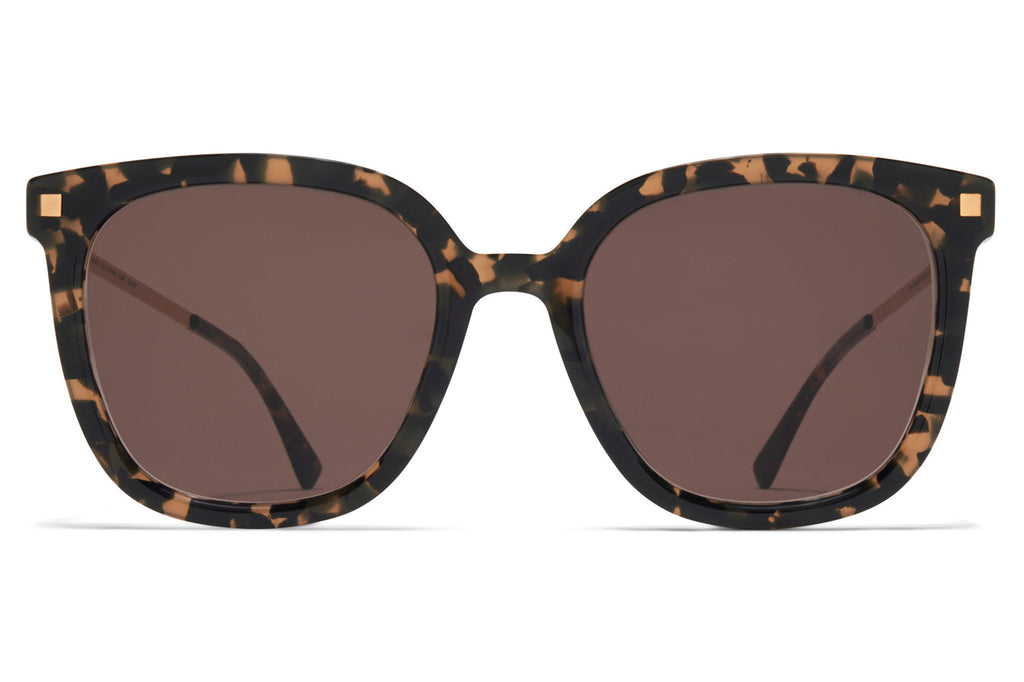 MYKITA - Viska Sunglasses Antigua/Champagne Gold with Brown Solid