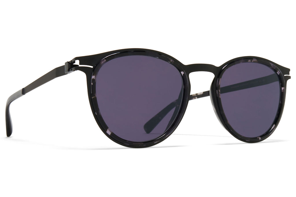 MYKITA® - Siwa Sunglasses Black/Black Havana with Cool Grey Solid Lenses