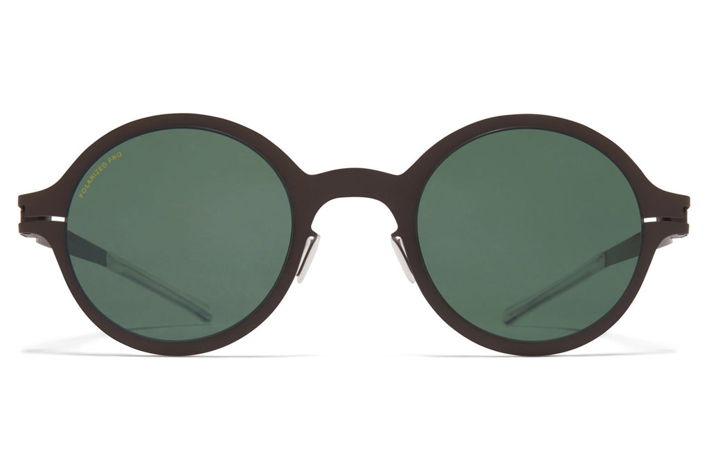 MYKITA - Nestor Sunglasses Dark Brown with Polarized Pro Green 15 Lenses