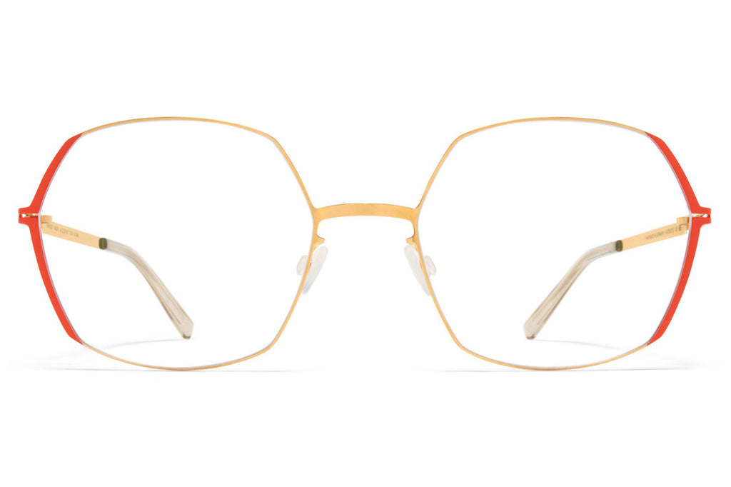 MYKITA®- Majvi Eyeglasses Glossy Gold/Daylily Orange
