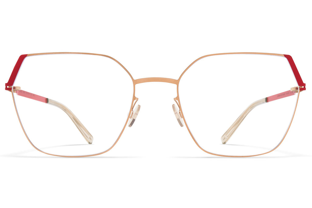 MYKITA®- Stine Eyeglasses Gold/Goji Red