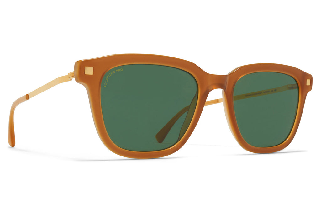 MYKITA® - Holm Sunglasses Dark Brown with Pol. Pro Green 15 Lenses