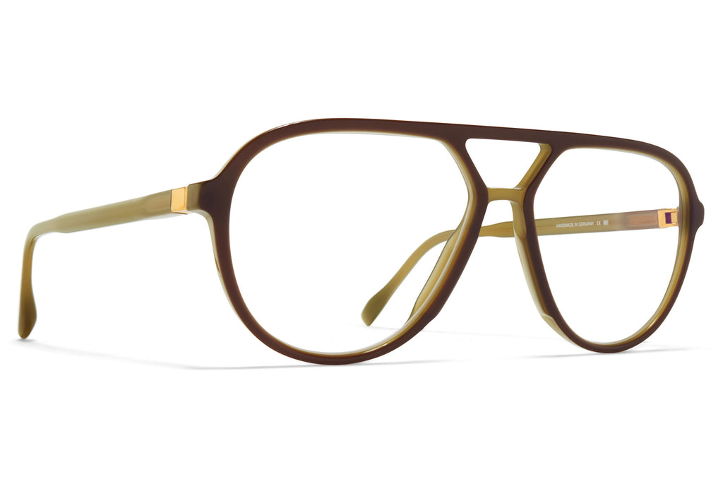 MYKITA® - Suri Eyeglasses Green Dark Brown/Silk Gold