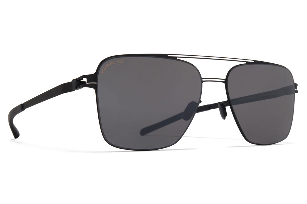 MYKITA - Bernie Sunglasses Black/White with Polarized Pro Hi-Con Grey Lenses