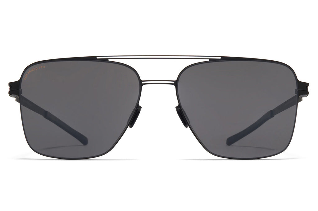 MYKITA - Bernie Sunglasses Black/White with Polarized Pro Hi-Con Grey Lenses
