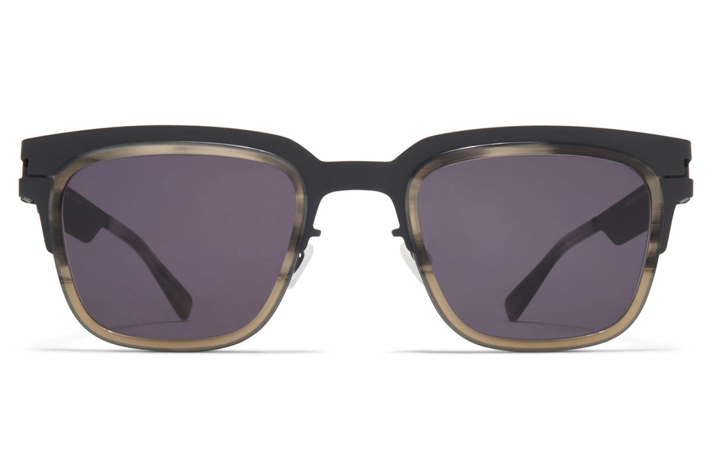 MYKITA® - Raymond Sunglasses Storm Grey/Striped Grey Gr with Cool Grey Solid Lenses
