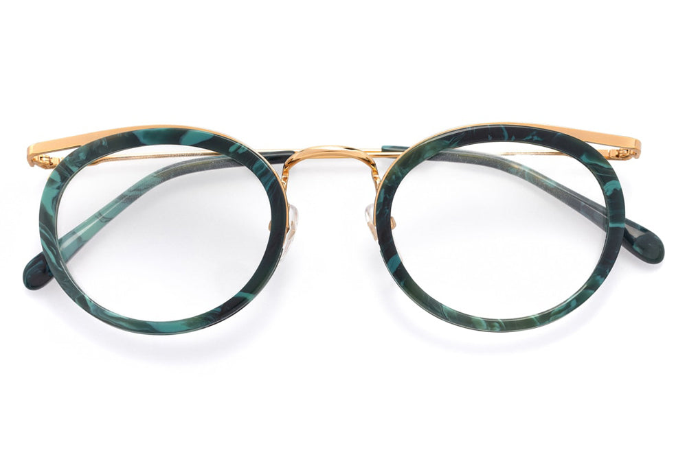 Kaleos Eyehunters - Daniels Eyeglasses Green Marble