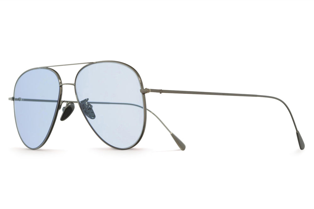Cutler & Gross - 1266 Sunglasses Palladium Plated with Pale Blue Lenses
