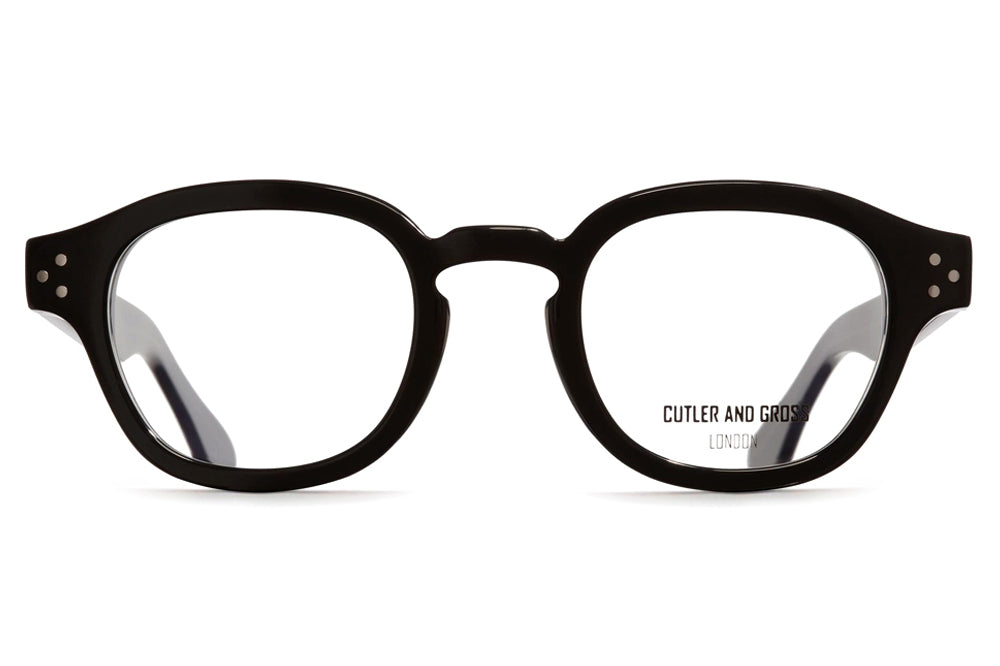 Cutler & Gross - 1290V2 Eyeglasses Black on Smoky Quartz