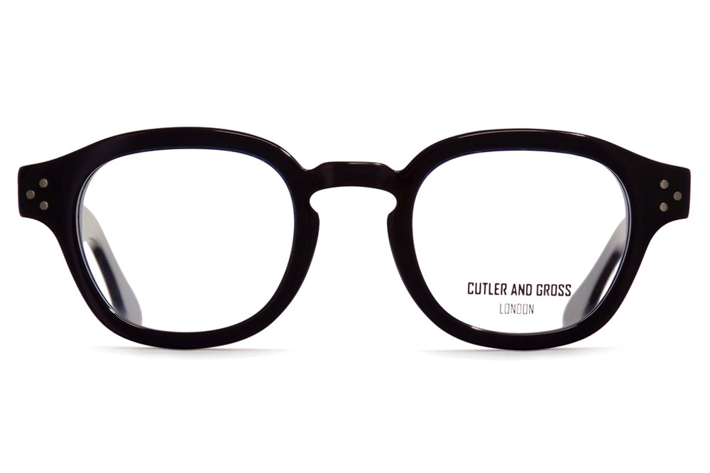 Cutler & Gross - 1290V2 Eyeglasses Black on Blue