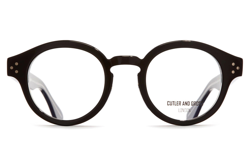 Cutler & Gross - 1291V2 Eyeglasses Black on Crystal
