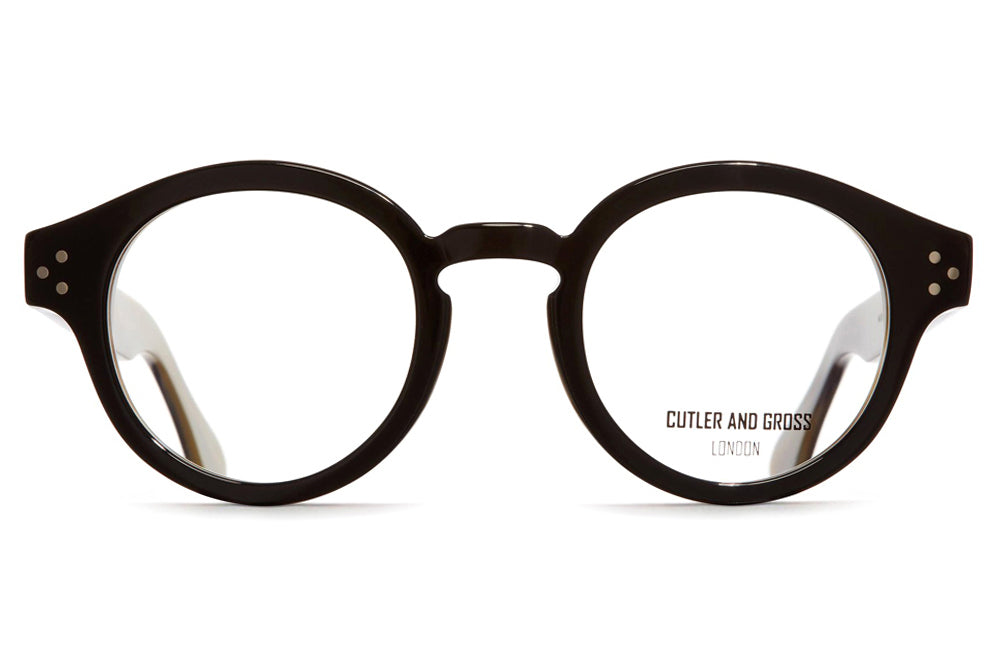 Cutler & Gross - 1291V2 Eyeglasses Black on Havana Horn