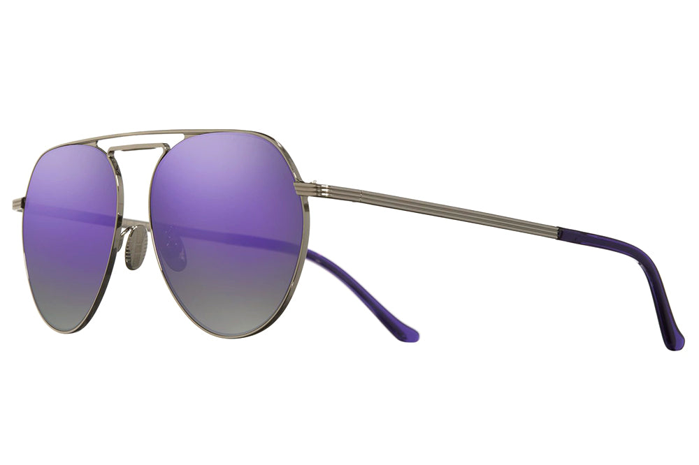 Cutler and Gross - 1309 Sunglasses Silver with Ultraviolet