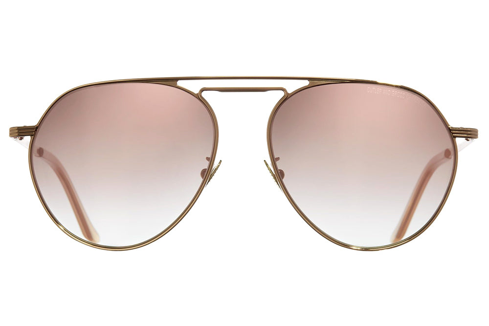 Cutler and Gross - 1309 Sunglasses Gold with Pink Champagne