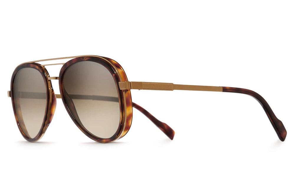 Cutler and Gross - 1323 Sunglasses Gold and Dark Turtle