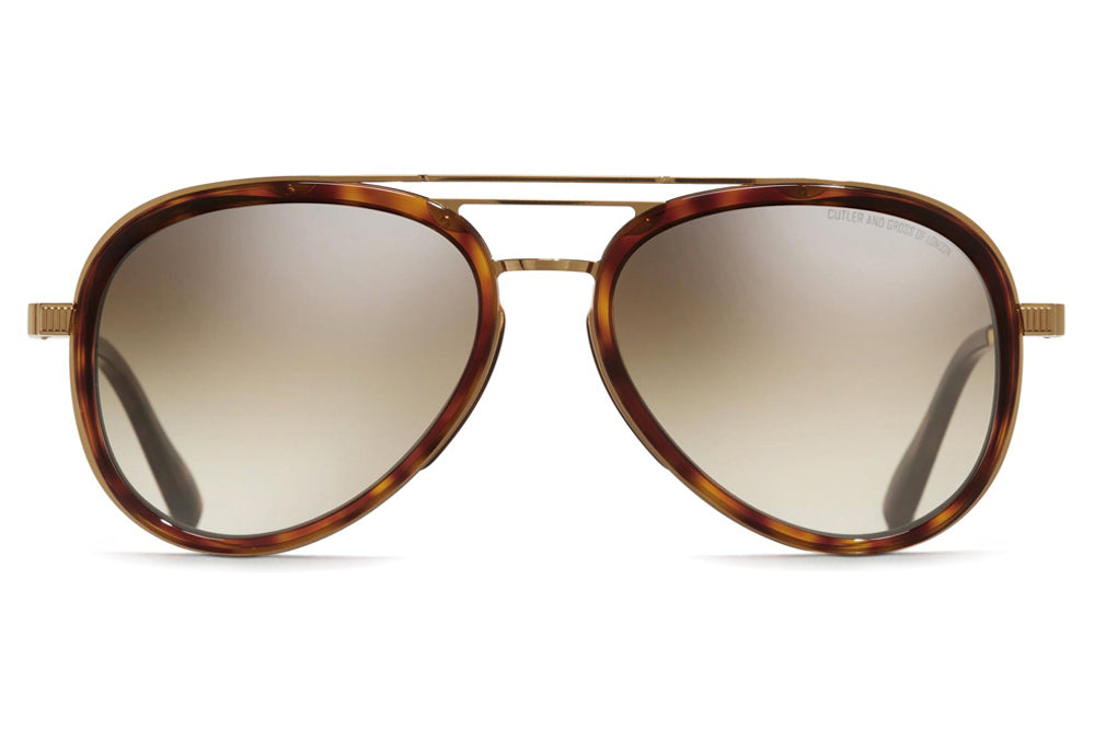 Cutler and Gross - 1323 Sunglasses Gold and Dark Turtle