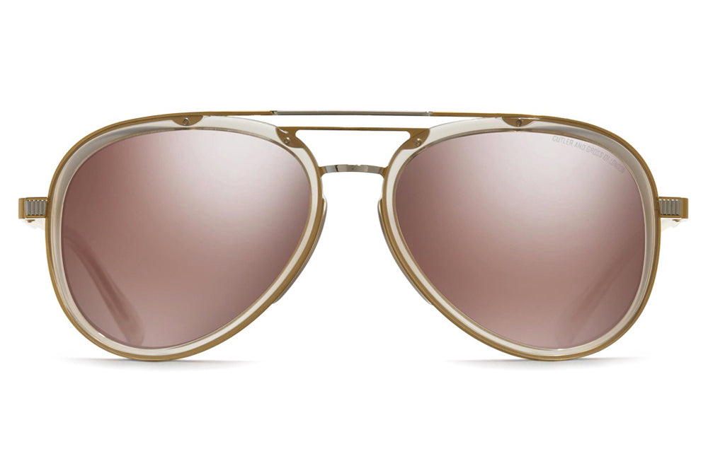Cutler and Gross - 1323 Sunglasses Palladium Gold and Blush