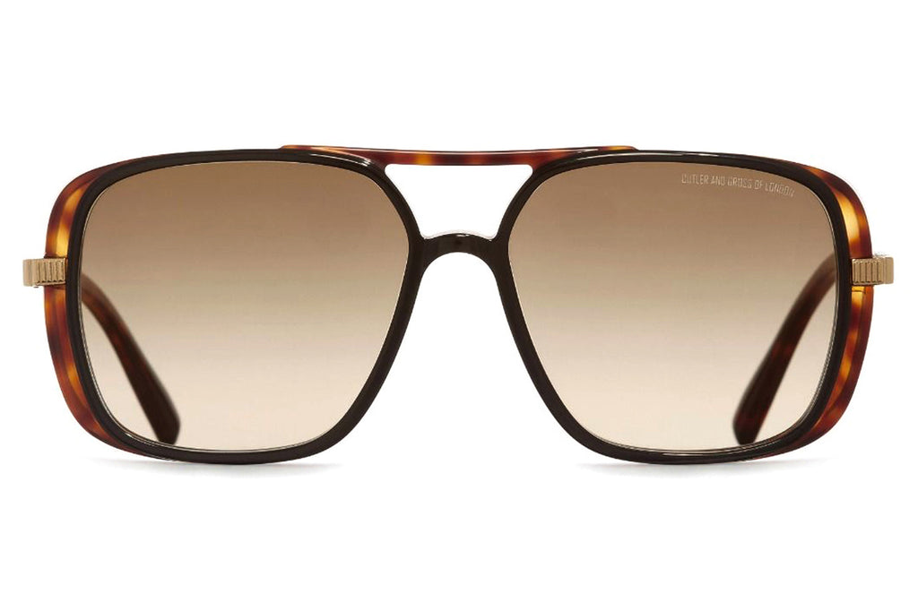 Cutler & Gross - 1345 Sunglasses Dark Turtle on Black Taxi