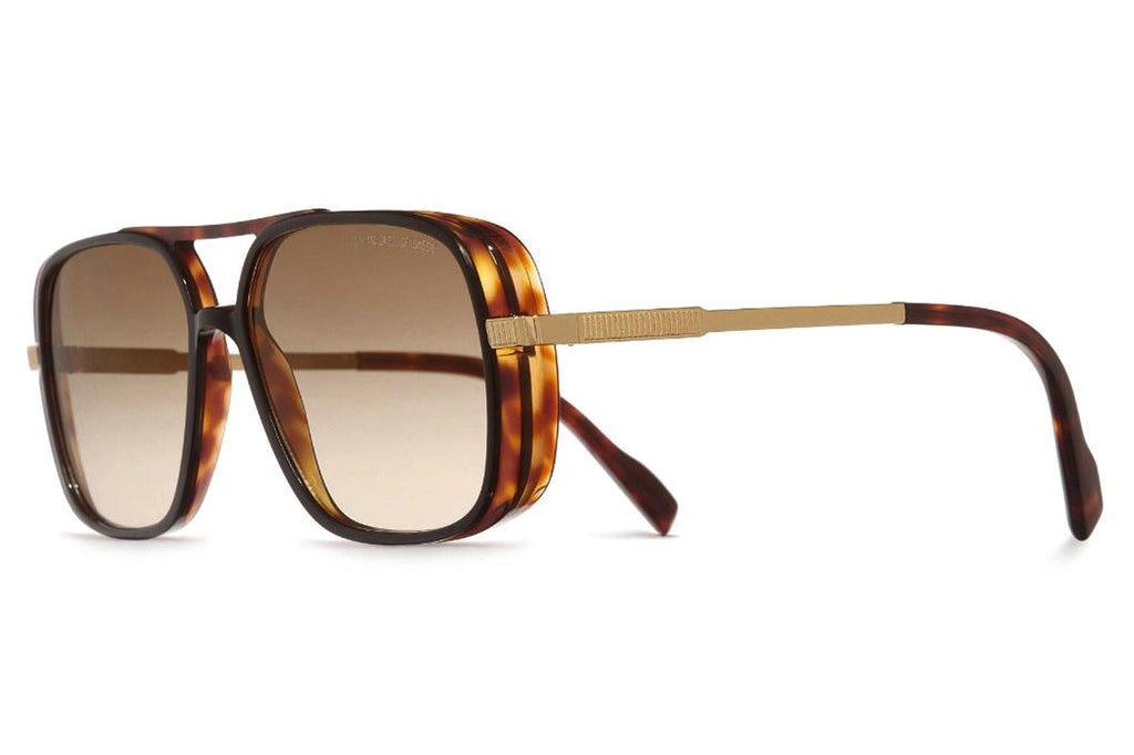 Cutler & Gross - 1345 Sunglasses Dark Turtle on Black Taxi