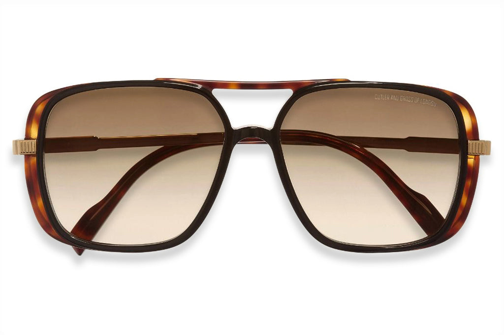 Cutler & Gross - 1345 Sunglasses Dark Turtle on Black Taxi