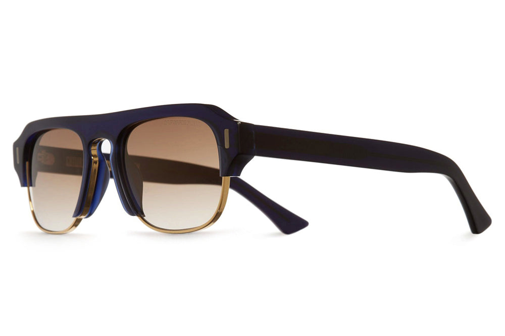 Cutler and Gross - 1353 Sunglasses Matte Midnight Rambler Blue & Gold