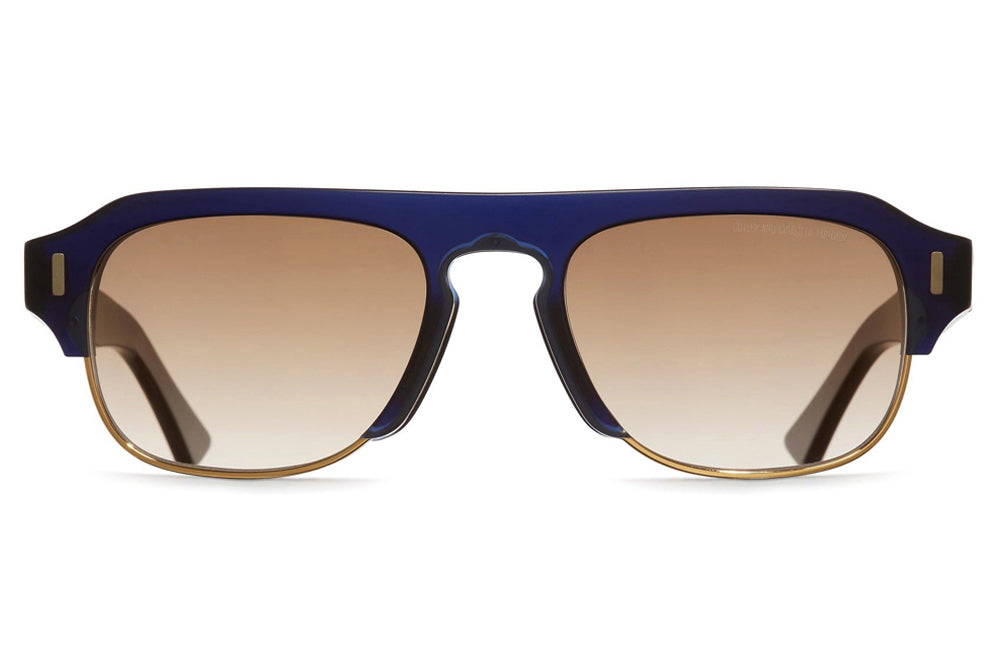 Cutler and Gross - 1353 Sunglasses Matte Midnight Rambler Blue & Gold