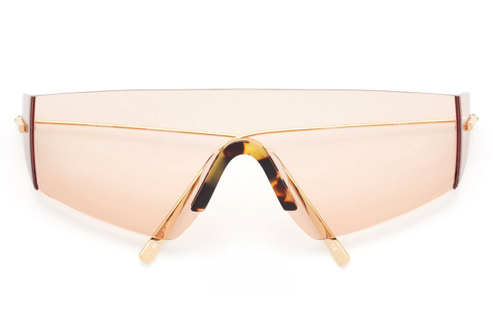 Kaleos Eyehunters - Edwards Sunglasses Gold with Pink Lenses