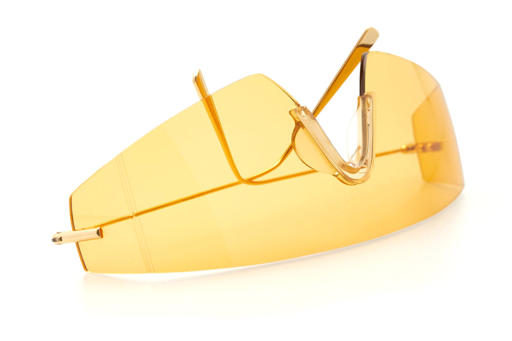 Kaleos Eyehunters - Edwards Sunglasses Gold with Yellow Lenses