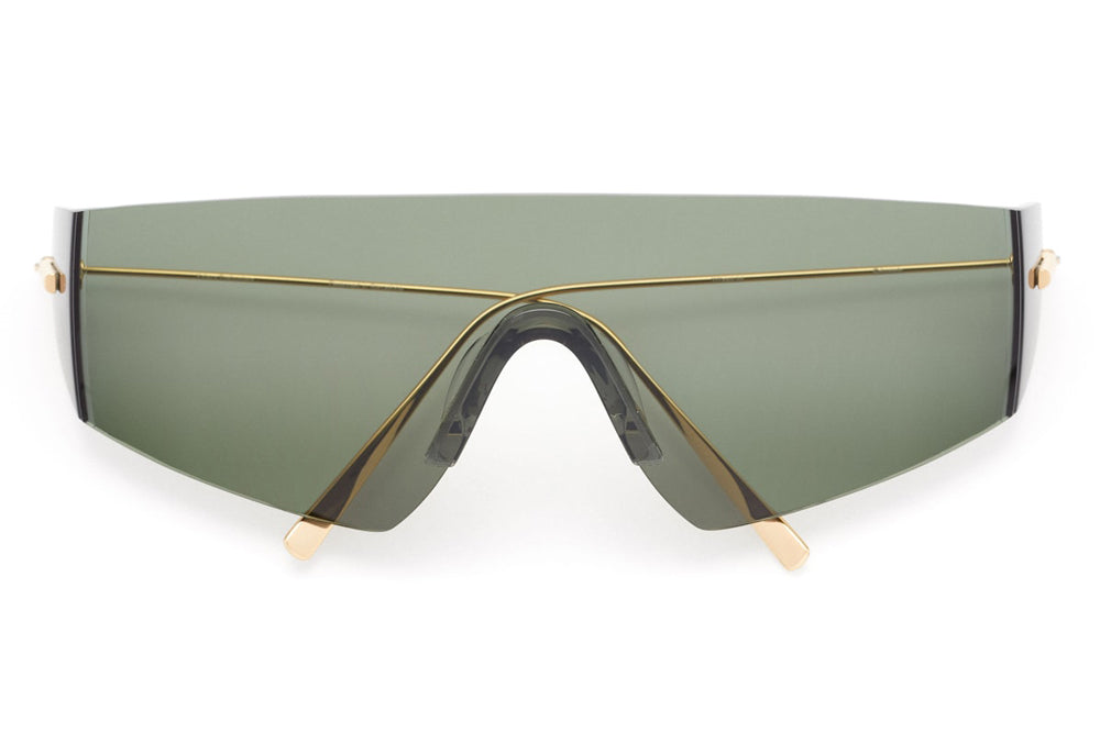 Kaleos Eyehunters - Edwards Sunglasses Gold with Green Lenses