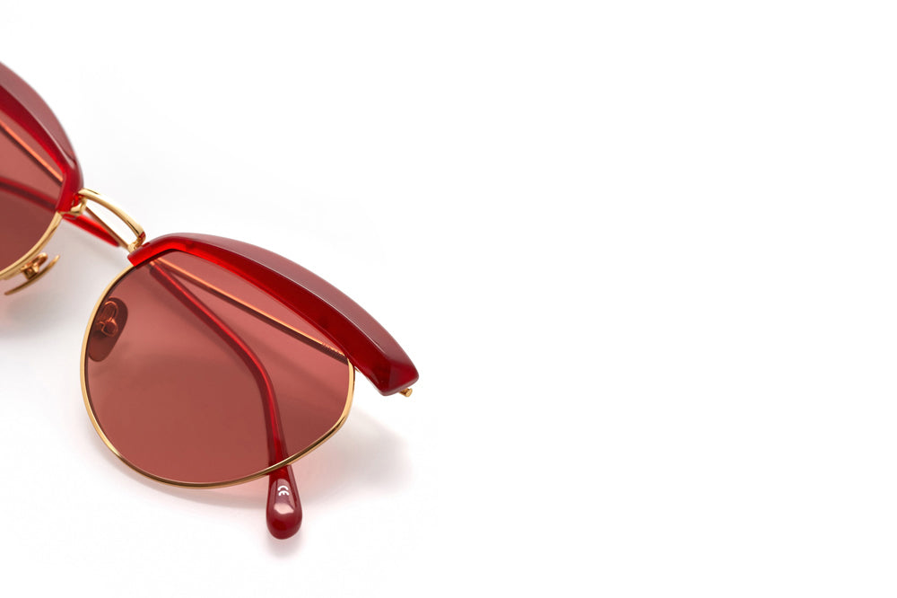Kaleos Eyehunters - Whoberi Sunglasses Transparent Red