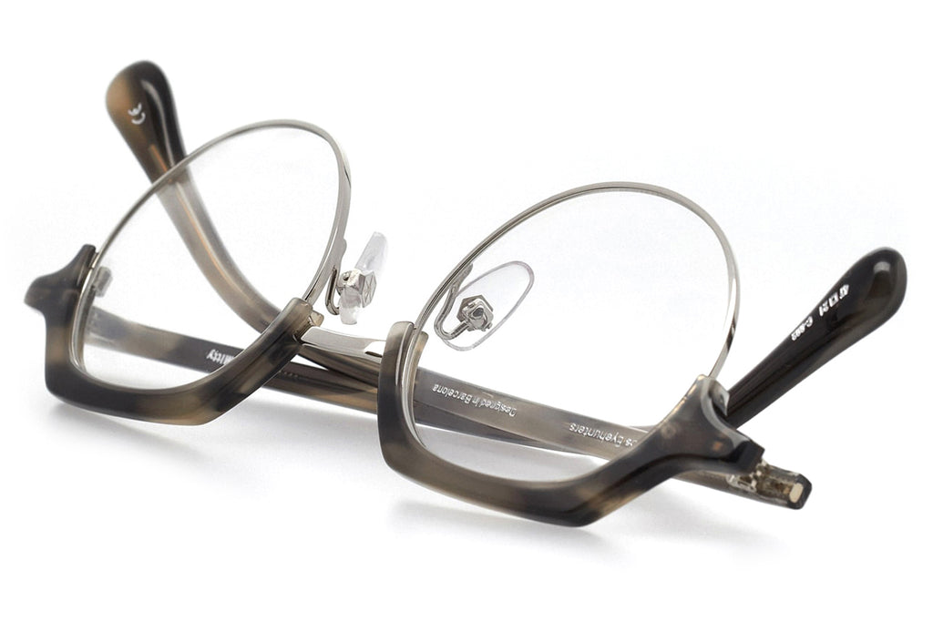 Kaleos Eyehunters - Mitty Eyeglasses Silver/Grey Tortoise