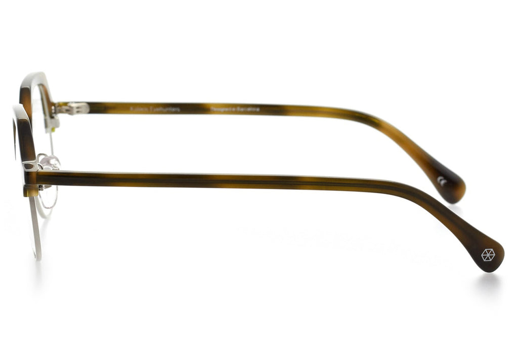 Kaleos Eyehunters - Mitty Eyeglasses Silver/Khaki Tortoise