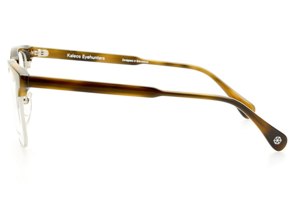 Kaleos Eyehunters - Gekko ii Eyeglasses Silver/Khaki Tortoise