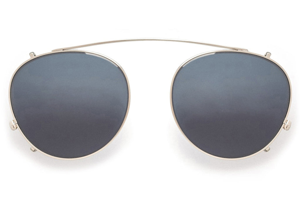 Kaleos Eyehunters - Redding Clip Sunglasses  Silver with Grey Lenses
