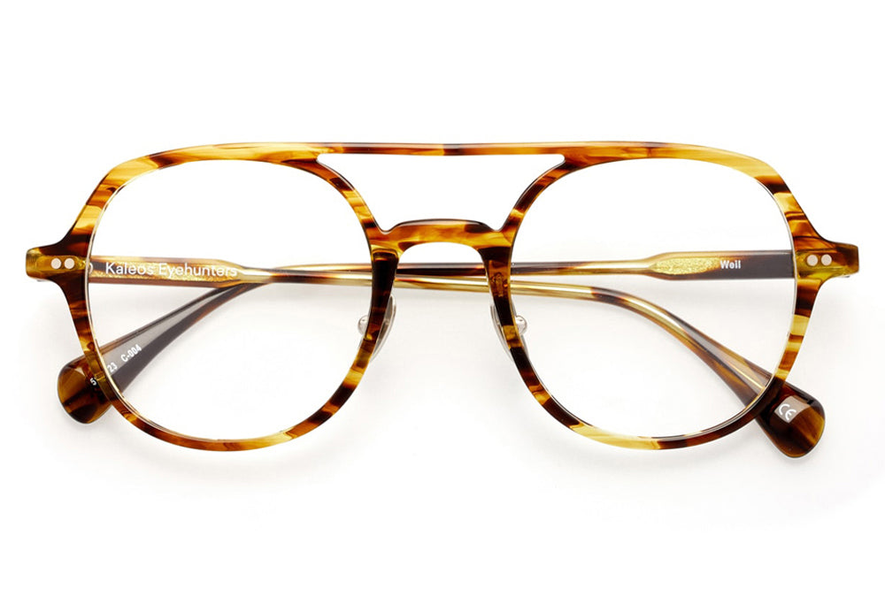 Kaleos Eyehunters - Weil Eyeglasses Light Brown Tortoise