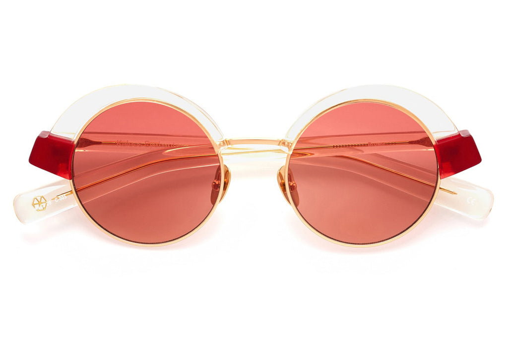 Kaleos Eyehunters - Brown Sunglasses Transparent Champagne/Red