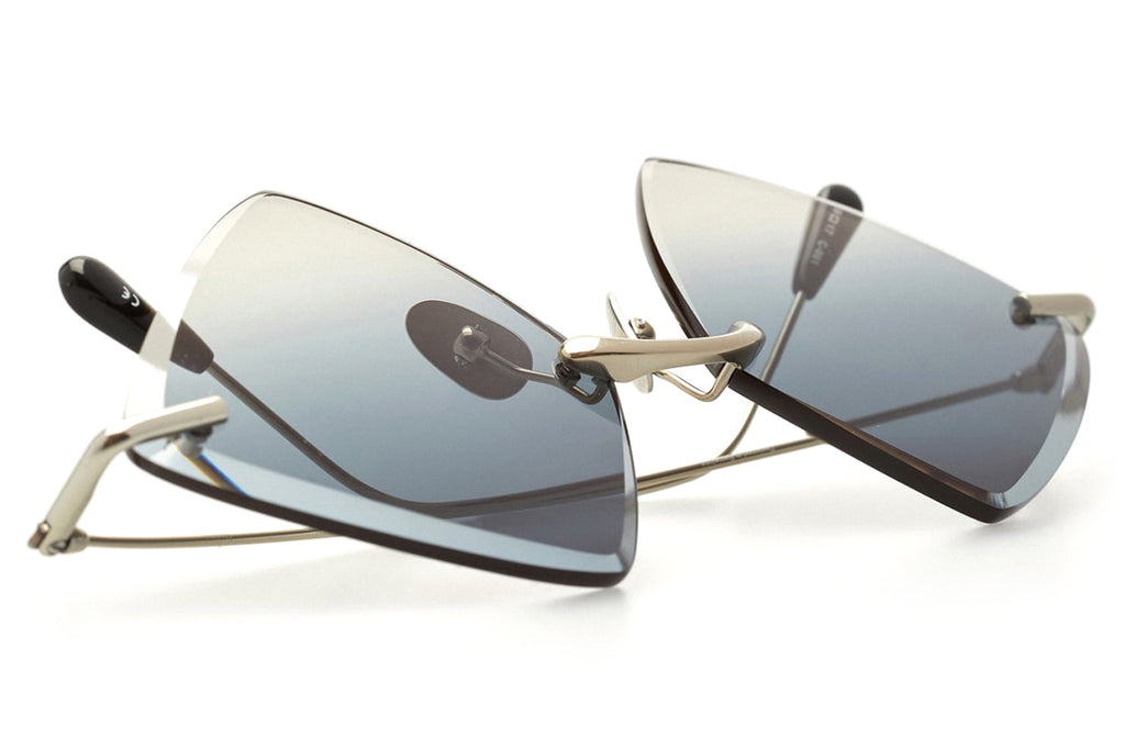 Kaleos Eyehunters - Monroe Sunglasses Silver with Light Grey Lenses