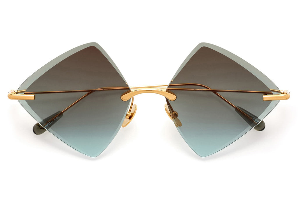 Kaleos Eyehunters - Monroe Sunglasses Gold with Grey Lenses