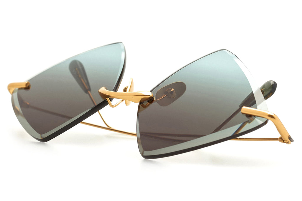 Kaleos Eyehunters - Monroe Sunglasses Gold with Grey Lenses